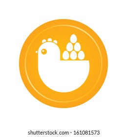 hen and eggs emblem
