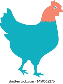 hen farm egg agriculture icon