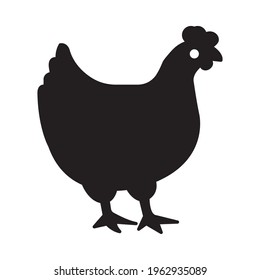 Hen  Glyph Style vector icon which can easily modify or edit 