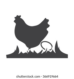 Hen icon. 