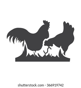 Hen icon. 