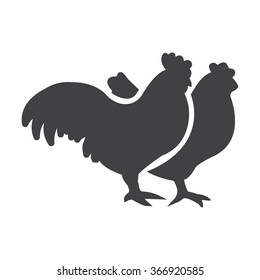Hen icon. 