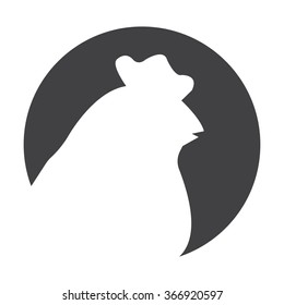 Hen icon. 