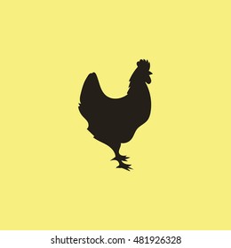 Hen Icon Stock Vector (Royalty Free) 598092857 | Shutterstock