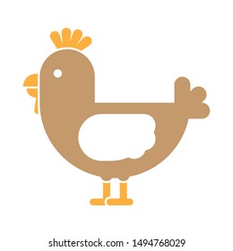 hen icon. flat illustration of hen vector icon. hen sign symbol