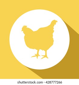 a hen icon. a hen sign