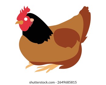 Hen Icon And Vector Set. 