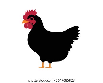 Hen Icon And Vector Set. 