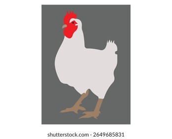 Hen Icon And Vector Set. 
