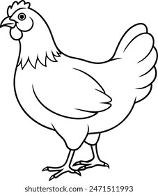 arte de la gallina e ilustración