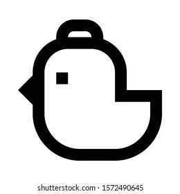  hen line icon. Icon design. Template elements