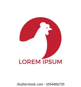 Hen logo design. Logo, sign, icon for groceries, meat stores, butcher shop, farmer market. 