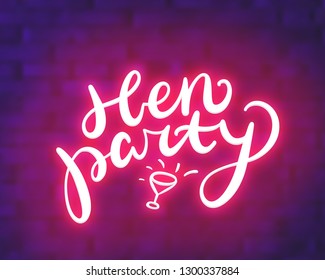 Hen party banner.