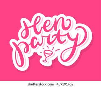 Hen party banner.