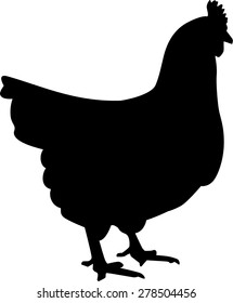 Hen silhouette