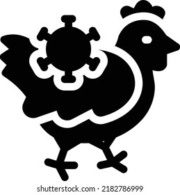 hen Vector illustration on a transparent background. Premium quality symmbols. Glyphs vector icons for concept and graphic design. 
