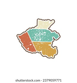 Henan Map - Vintage World Map International vector template. China region silhouette vector