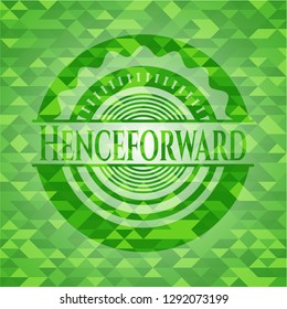 Henceforward green mosaic emblem