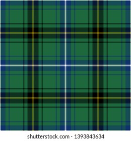 Henderson Ancient Tartan. Tartan imitation for prints on fabric and clothing, interior decoration, Scottish-style websites. Seamless pattern.