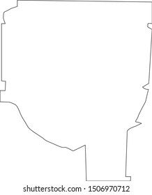henderson County map in Tennessee state