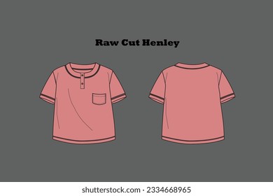 A Henley shirt is a collarless pullover shirt, characterized by a round neckline and a placket.