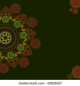  Henna Abstract mandala background