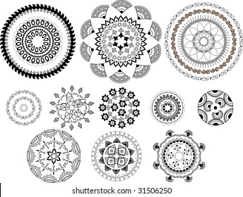 Henna Abstract mandala design