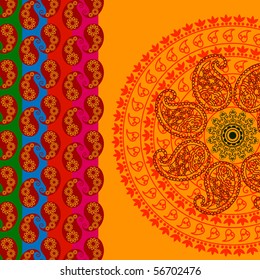 Henna Abstract paisley design