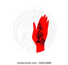 Henna art icon