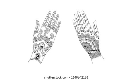 Henna, Asian tattoo design - Illustration