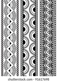 Henna Border, Henna inspired border - very elaborate and easily editable