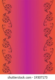 henna border/scroll