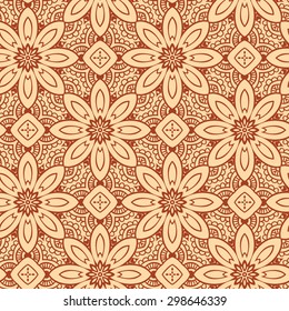 Henna floral pattern swatches, vector illustration