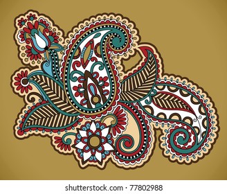 Henna Floral Tattoo Design Ornamental Decorations Stock Vector (Royalty ...