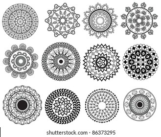 Henna mandala design - Very detailed and easily editable