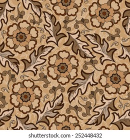 Henna MehendyTattoo Doodles Seamless Pattern