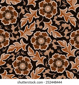 Henna MehendyTattoo Doodles Seamless Pattern