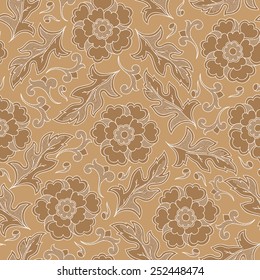 Henna MehendyTattoo Doodles Seamless Pattern
