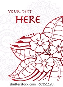 Henna Style Blossoms