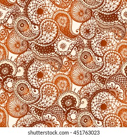 Henna Tattoo, Indian mehndi pattern, black henna, paisley, yin and yang, Zen pattern. Vector illustration.