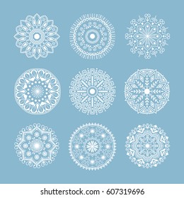 Henna tattoo mehndi flower template doodle ornamental lace decorative element and indian design pattern paisley arabesque mhendi embellishment vector.