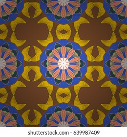 Henna tattoo style on a white background. Can be used for textile, greeting card, coloring book, phone case print. Indian floral paisley medallion banners. Vector ethnic Mandala ornament.
