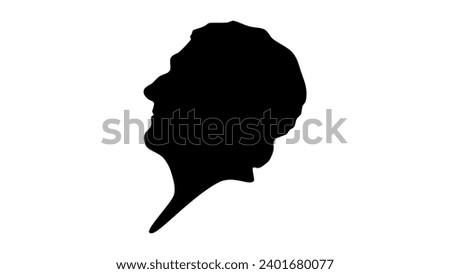 Henry Addington, black isolated silhouette
