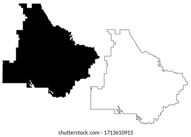 Henry County, Georgia (U.S. county, United States of America,USA, U.S., US) map vector illustration, scribble sketch Henry map