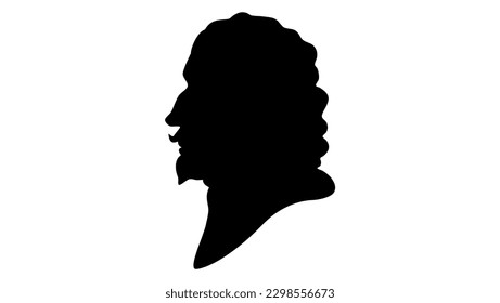 Henry VI of England, silhouette, high quality vector