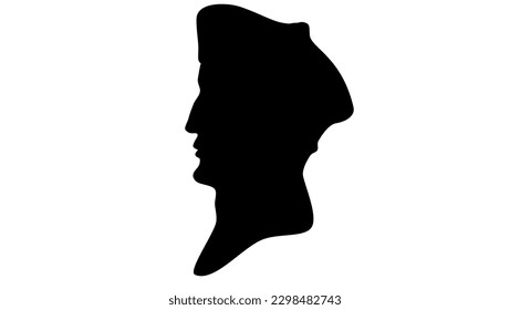 Henry VII. England, Silhouette, hochwertiger Vektorgrafik