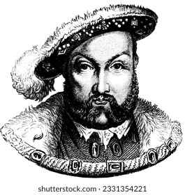 Henry VIII (28. Juni 1491 - 28. Januar 1547) war König von England 