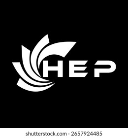 HEP letter design. HEP letter technology logo design on a Black background. HEP Monogram logo design for an entrepreneur and business	