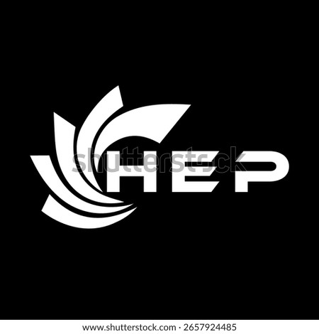HEP letter design. HEP letter technology logo design on a Black background. HEP Monogram logo design for an entrepreneur and business	