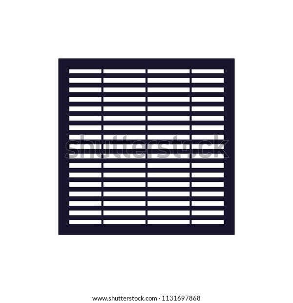 HEPA Air Filter icon. Clipart image isolated\
on white background